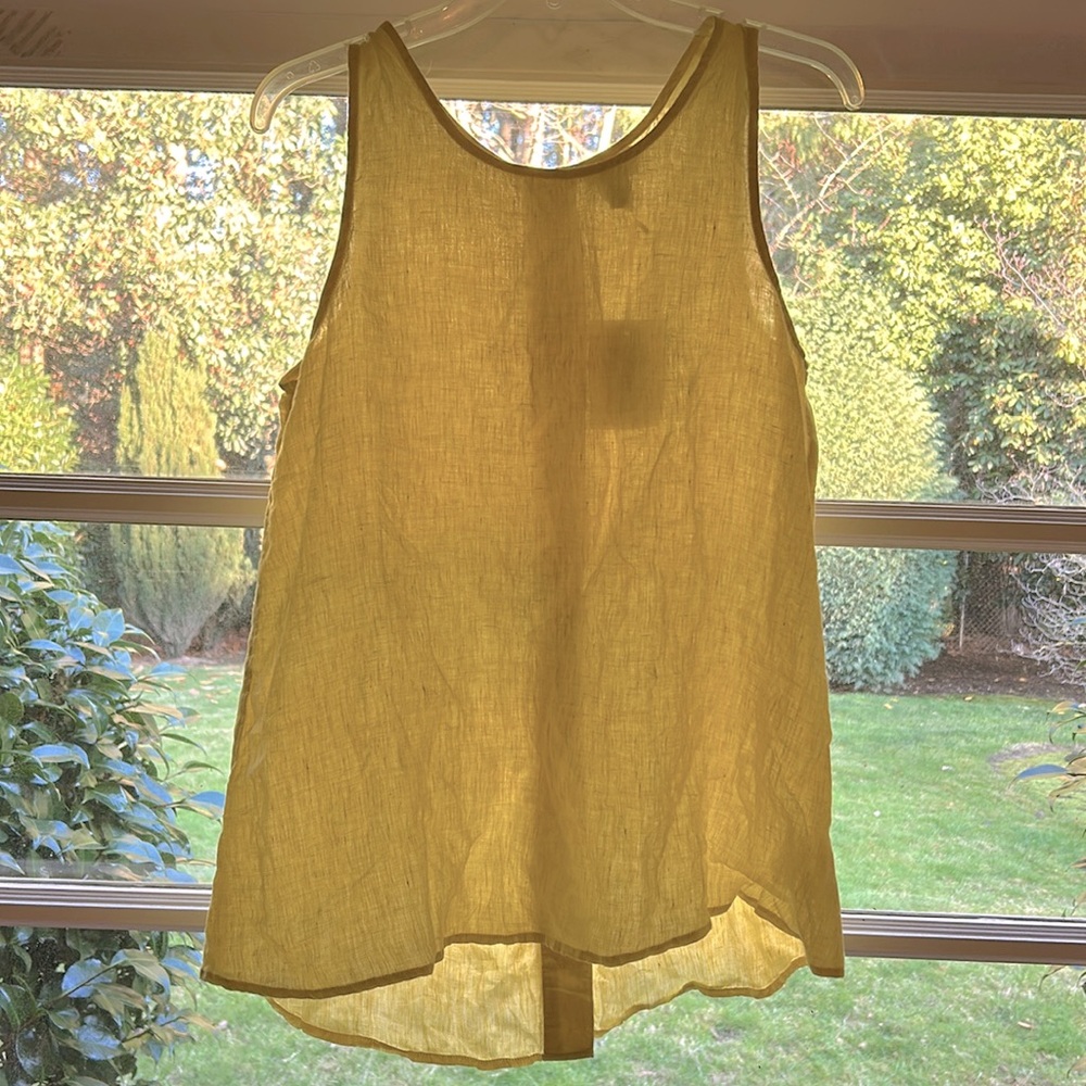 100% linen tank top
